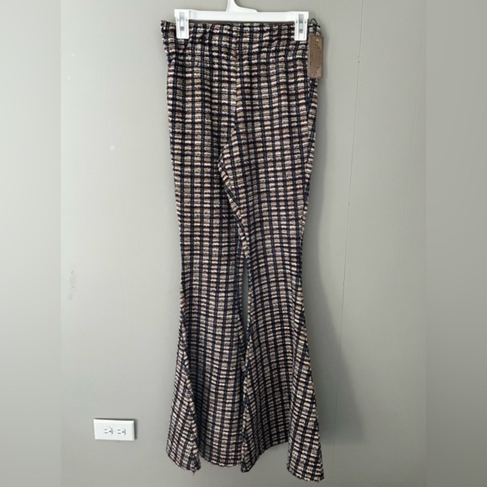 Judith March Tweed High Waisted Extra Flare Pant